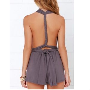 LULUS Any Way You Want Me Dusty Purple Romper